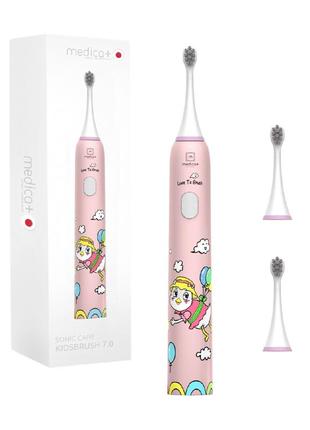 Звукова зубна щітка medica+ kidsbrush 7.0 pink (японія)