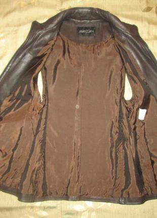 Marc cain оригинал кожаный жилет куртка-безрукавка натуральная кожа3 фото