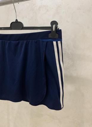 Юбка шортами adidas синяя спортивная шорты3 фото