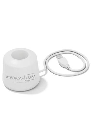 Отбеливающая звуковая зубная щётка medica+ lux 10х portable (rose gold)(japan)4 фото