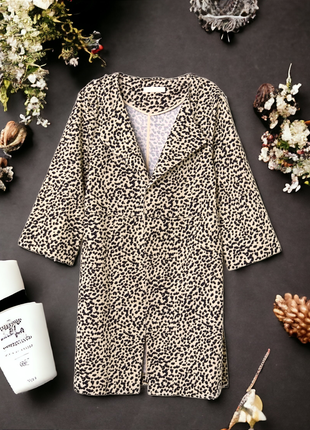 Стильный леопардовый пиджак h&m этикетка1 фото