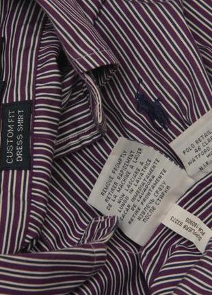 Polo ralph lauren m 15 1/2 39  2-ply   рубашка из хлопка свежие коллекции7 фото