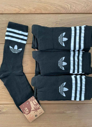 Шкарпетки adidas & nike чорні&білі3 фото