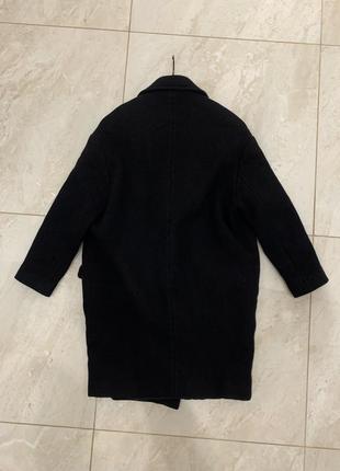 Пальто allsaints черное женское шерстяное базовое5 фото