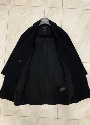 Пальто allsaints черное женское шерстяное базовое4 фото