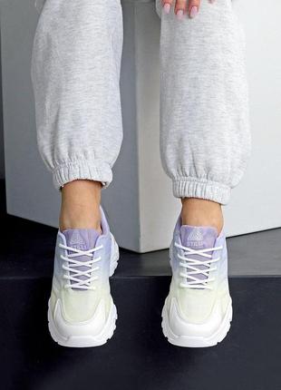 Кросівки фіолетові жіночі кроси бузкові спортивні літні омбре 36 37 38 39 403 фото