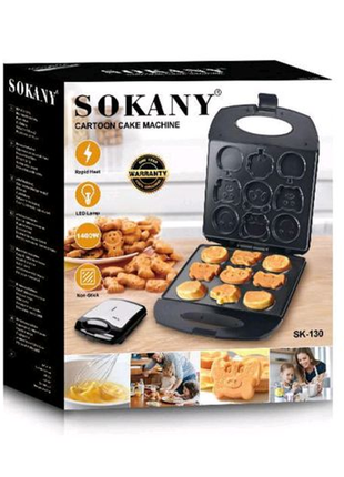 Оплата при отриманні 
1180 грн
вафельниця sokany sk-130 для випіч