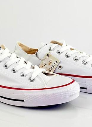 Білі модні кеди converse all star2 фото