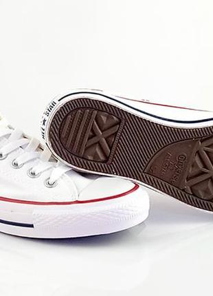 Білі модні кеди converse all star3 фото