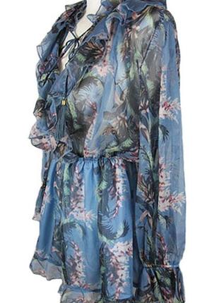 Плаття міні в квітковому принті.1 фото