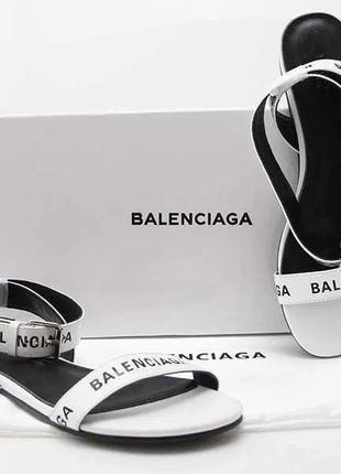 Шкіряні жіночі босоніжки balenciaga/ 3 кольори