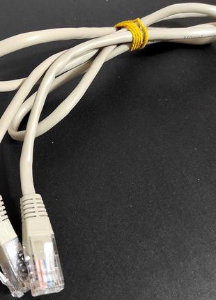 Качественный кабель ethernet, витая пара, патч корд, длина ~1,8м. новый!