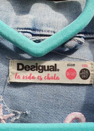 Джинсовая курточка 9-10 лет desigual, шикарная7 фото