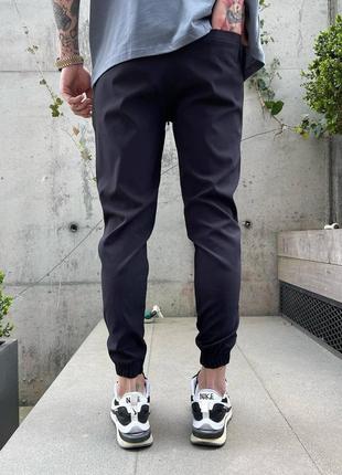 Мужские спортивные штаны на весну в черном цвете premium качества, стильные и удобные брюки на каждый день3 фото