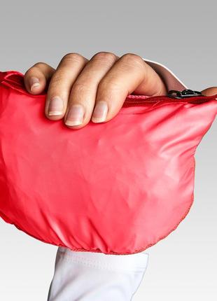 Куртка вітровка дощовик для спорту kalenji run wind рожева р. 48-50 поміщається в сумочку -кишеня9 фото