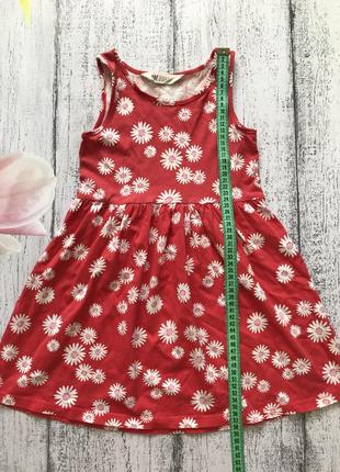 Крутое платье сарафан в цветочки h&m 4-6лет4 фото
