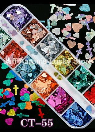 Блискучі блискітки для нігтів манікюру дизайну камуфубуки