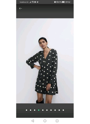 Платье в горох zara