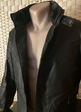 Шкіряна демісезонна куртка, косуха р. l, бренд sorbino (італія)7 фото