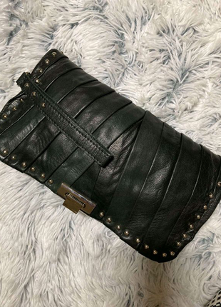 Шикарний клатч з лайкової шкіри бренд river island ( пр. індія)