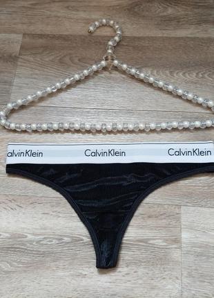 Трусики бразилиани бархат в рубчик calvin klein