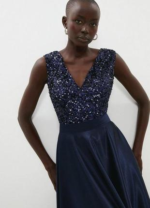 Боди с v-образным вырезом и пайетками coast fashion 2хл  £79