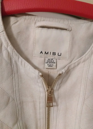 Продам замшеву куртку бренду amisu3 фото