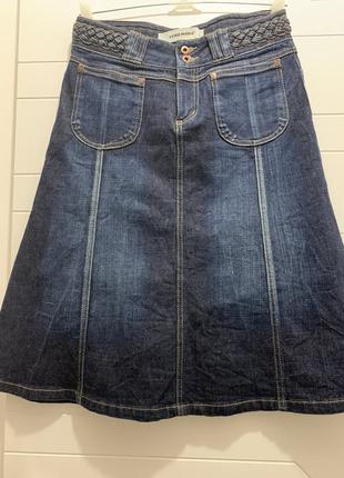 Классная джинсовая юбка миди от vero moda