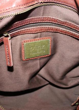 Фирменная сумка из натуральной кожи pink corporation5 фото