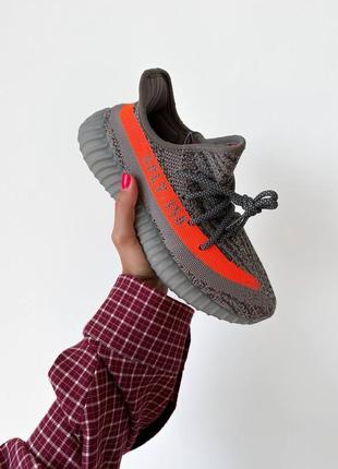 Yeezy boost 350 v2 dark beluga reflective,изеки, кроссовки мужские женские