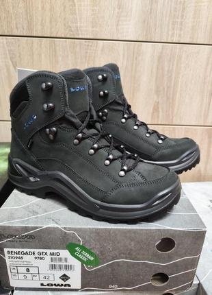 Lowa renegade gtx mid 310945 steel blue5 фото