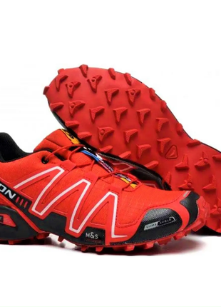 Кросівки salomon speedcross 3 червоні чоловічі саломон 41-46