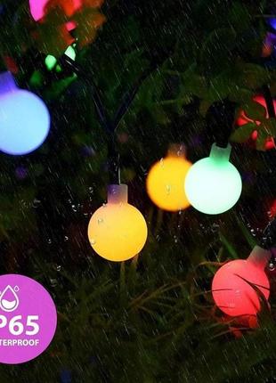 Гирлянда anorlite fairy lights plug in powered, 120led 15m/49ft globe string lights, 8 режимов рождественских3 фото