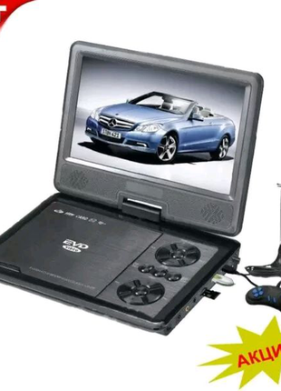 Портативний dvd телевізор т2 9,8" evd ns-958 + usb + sd з джойсти