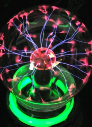 Плазмінна куля блискавка plasma ball світильник 12 см4 фото