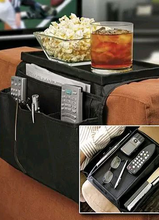 Органайзер на підлокітник дивана arm rest organizer на 6 кишень1 фото