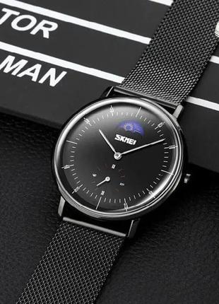 Годинник наручний чоловічий skmei 9245bk, чоловічий годинник стильний годинник на руку, оригінальний ik-892 чоловічий годинник