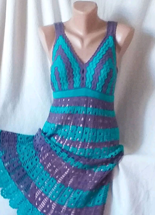 В'язаний літній сарафан-плаття.1 фото