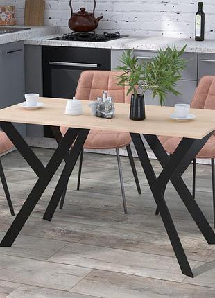 Стол обеденный ишла 120-65 loft design дуб борас прямые углы