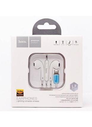 Наушники apple iphone earpods with mic lightning hoco l7 +