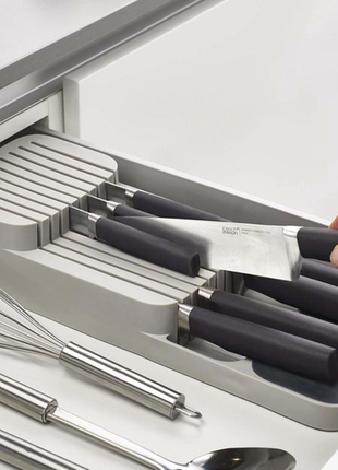 Кухонный органайзер для ножей drawerstore лоток подставка4 фото