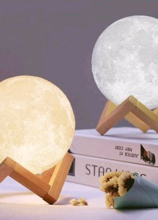 Ночник светящаяся луна moon lamp 13 см