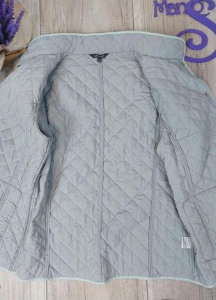 Женская стеганая куртка adagio демисезонная салатового цвета размер l8 фото