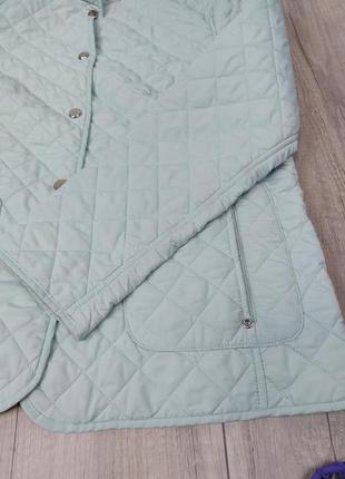 Женская стеганая куртка adagio демисезонная салатового цвета размер l5 фото