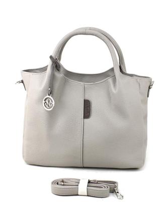 Повсякденна жіноча сумка voila 601429 світло-сіра