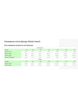 Розпродаж купальників atlantic beach! 32332, 38, 40, 42, 44