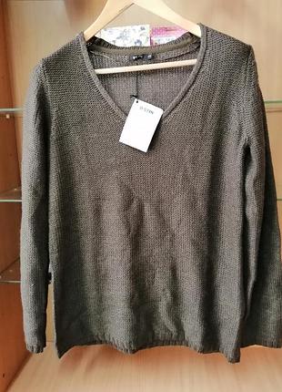 Женский свитер темный хаки, размер 2xl, ostin