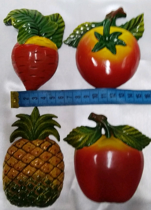 Набір магнітів "фрукти, овочі" , магніти на холодильник.