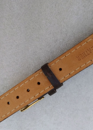 Шкіряний ремінець для годинника 14 мм,(франція),новий,з цілісного7 фото