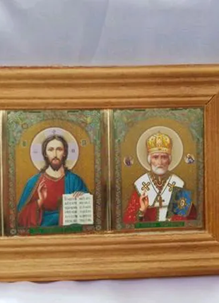 Ікона триптих "три лику святих"